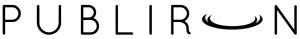 Logotipo de color negro de Publiron SL