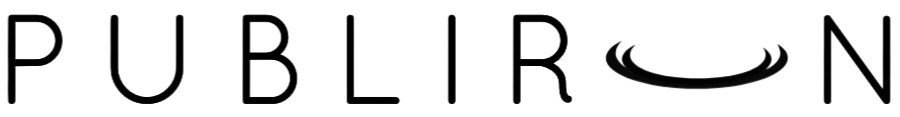 Logotipo de color negro de Publiron SL